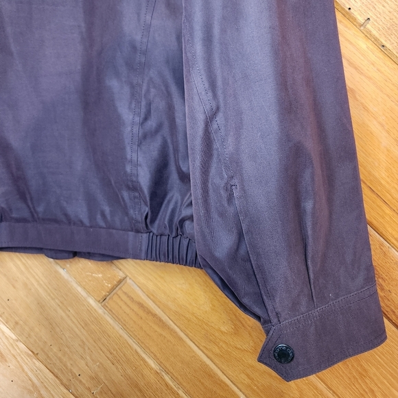 Liz Claiborne purple microfiber hoodless  zip up jacket size large - Picture 13 of 16